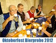 Oktoberfest 2012 Oktoberfest Bierprobe am 17.09.2012 - der Wiesnbier Test (©Foto: Martin Schmitz)